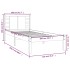 Estructura de cama madera maciza de pino blanco 100x200