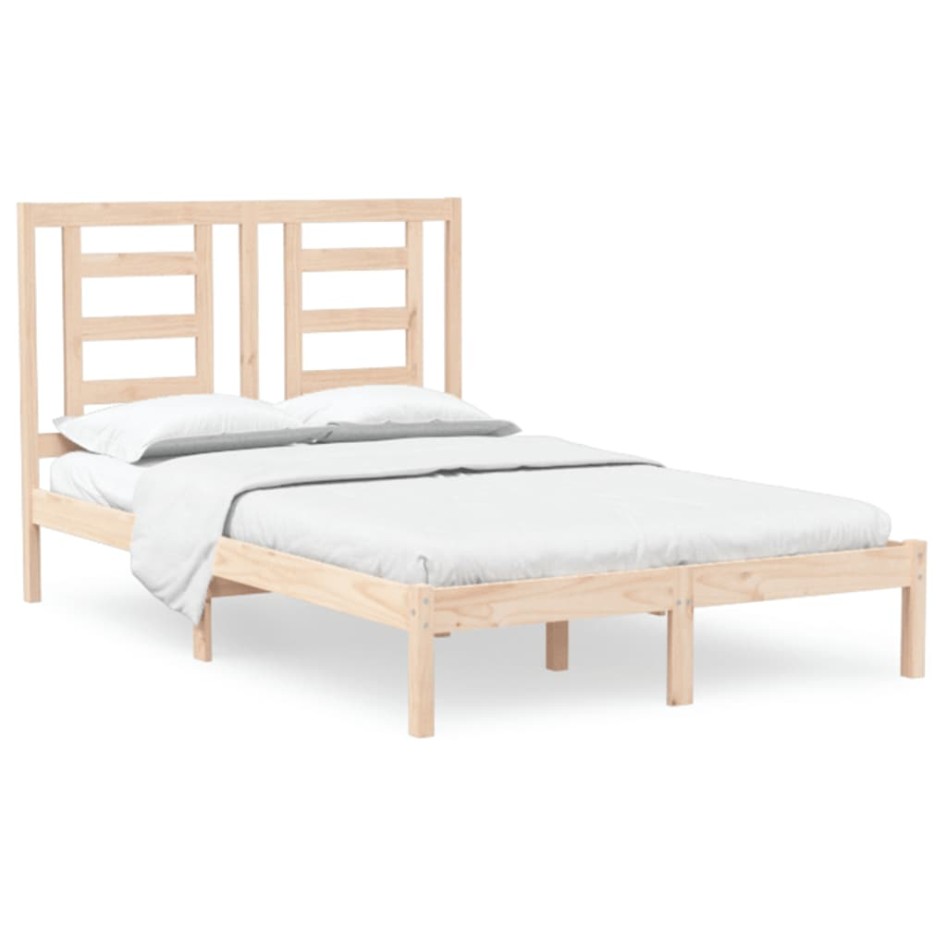 Estructura de cama madera maciza 120x190