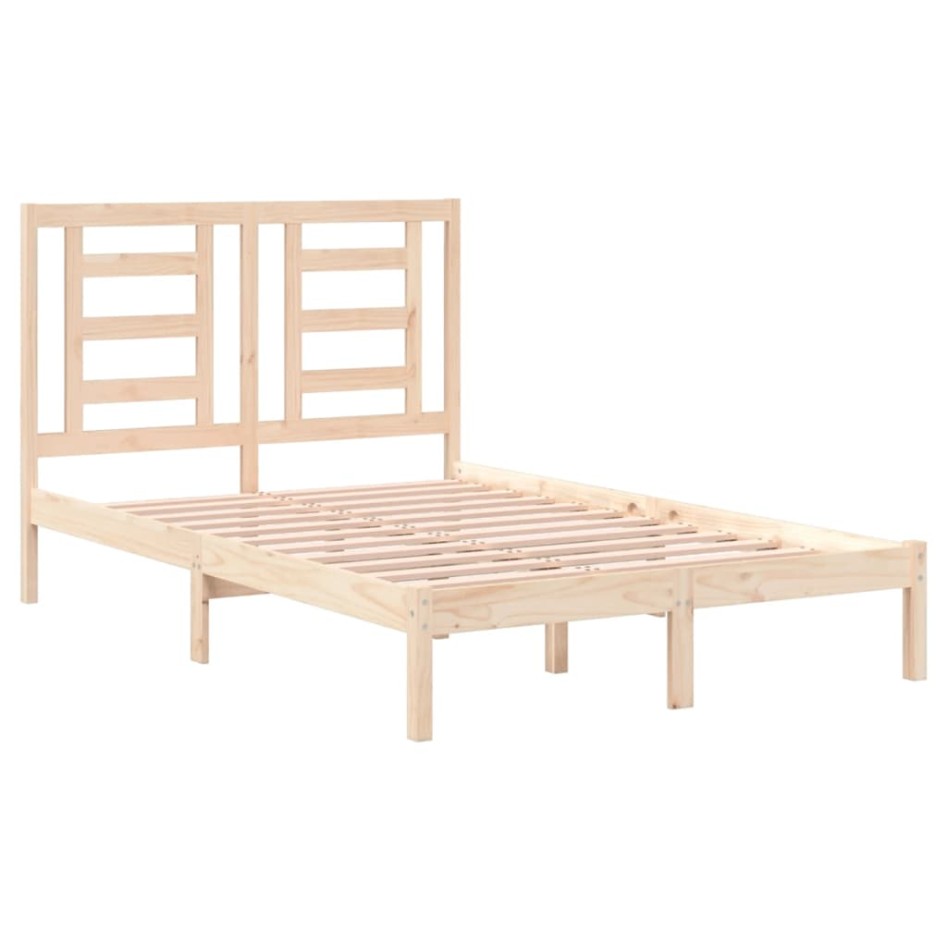 Estructura de cama madera maciza 120x190