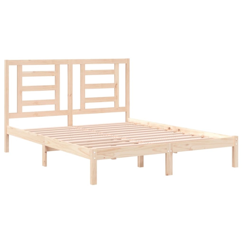 Estructura de cama madera maciza de pino 150x200