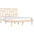 Estructura de cama madera maciza de pino 120x200