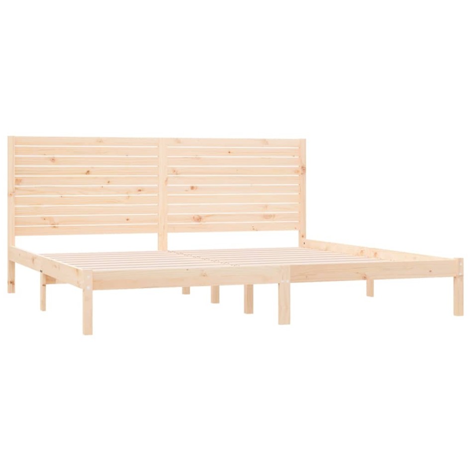 Estructura de cama madera maciza 180x200