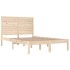 Estructura de cama madera maciza 120x190