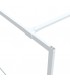 Mampara de ducha vidrio ESG transparente blanco 100x195 cm