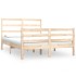 Estructura de cama madera maciza de pino 140x190