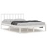 Estructura de cama de madera maciza de pino blanca 140x200