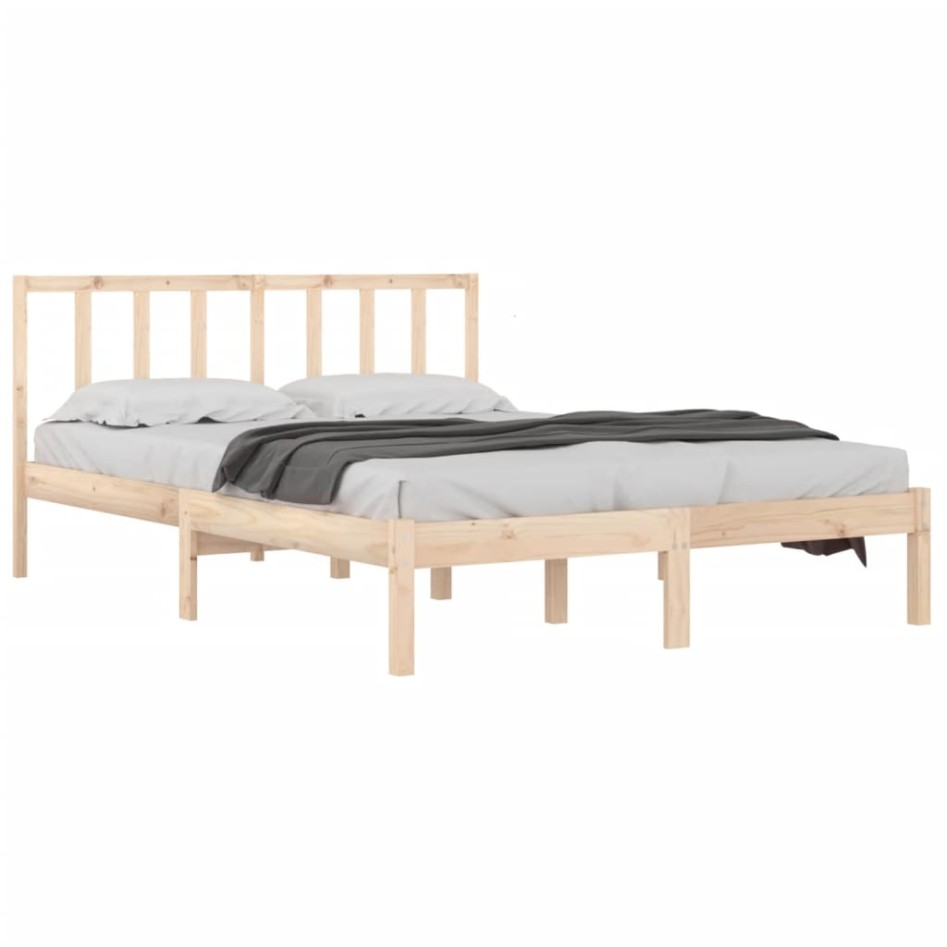 Estructura de cama madera maciza de pino 120x200