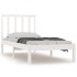 Estructura de cama madera maciza de pino blanco 90x190