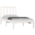 Estructura de cama madera maciza de pino blanco 90x190