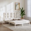 Estructura de cama madera maciza de pino blanca 120x200 cm