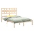 Estructura de cama madera maciza 140x200
