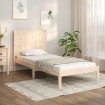 Estructura de cama madera maciza de pino 100x200 cm