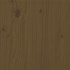 Estructura de cama madera maciza marrón miel 100x200