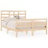Estructura de cama madera maciza 120x190