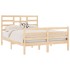 Estructura de cama madera maciza 120x190