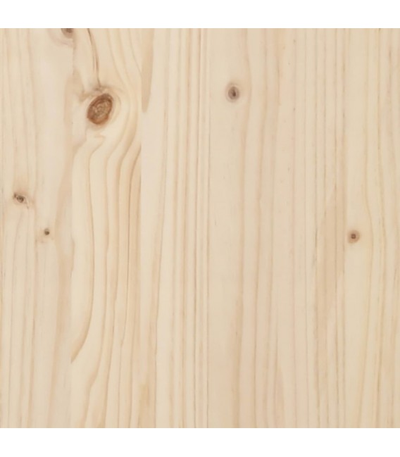 Estructura de cama madera maciza de pino doble 135x190 cm