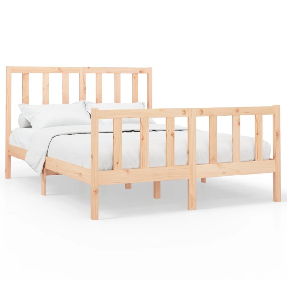 Estructura de cama madera maciza de pino 120x200
