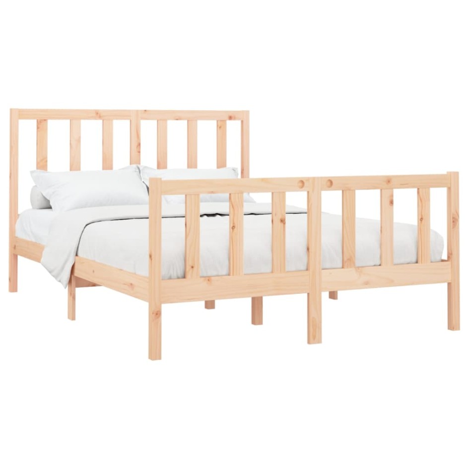 Estructura de cama madera maciza de pino 120x200