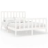 Estructura de cama de madera maciza de pino blanco 160x200