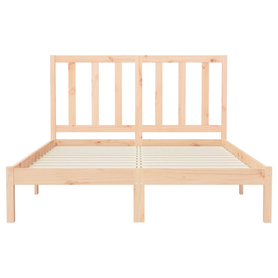 Estructura de cama de madera maciza de pino 120x200