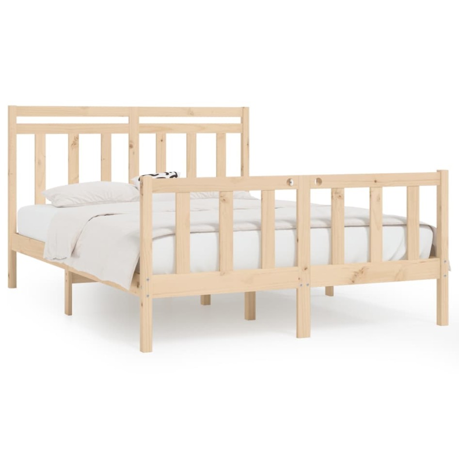 Estructura de cama madera maciza de pino 120x200