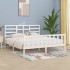 Estructura de cama madera maciza blanco Supe King 180x200