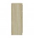 Aparador madera contrachapada color roble Sonoma 60x35x98,5 cm