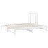 Sofá cama extraíble madera maciza de pino blanco 2x(90x200)