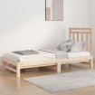 Sofá cama extraíble madera maciza de pino 2x(90x200) cm