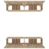 Muebles TV 4 uds madera contrachapada roble Sonoma 80x30x30
