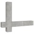 Set de muebles de TV 5 pzas madera contrachapada gris
