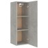 Set de muebles de TV 5 pzas madera contrachapada gris