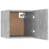 Set de muebles de TV 5 pzas madera contrachapada gris
