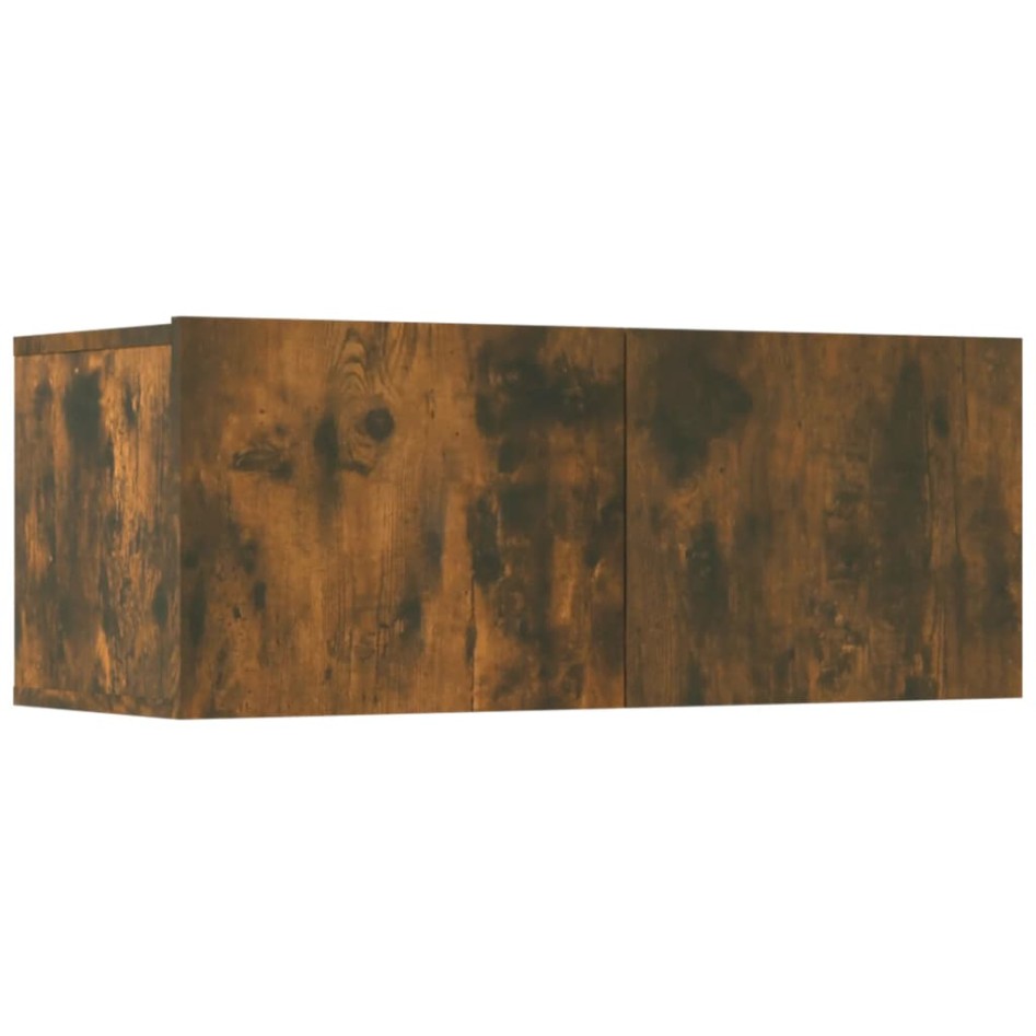 Set de muebles de TV 5 pzas madera contrachapada roble