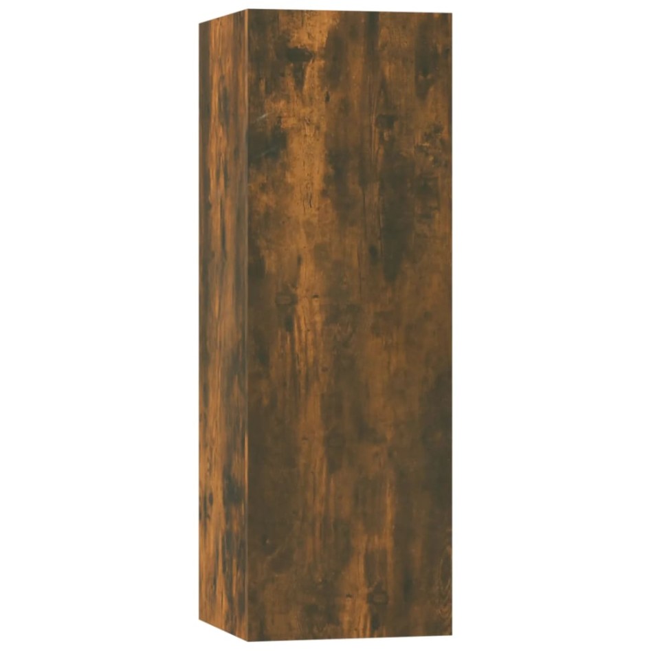 Set de muebles de TV 5 pzas madera contrachapada roble