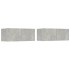 Set de muebles de TV 6 pzas madera contrachapada gris
