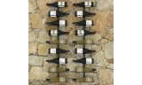 Botelleros de pared para 18 botellas 2 unidades hierro negro