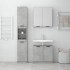 Set de muebles baño 3 pzas madera contrachapada gris