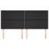 Cabeceros 4 unidades de cuero sintético negro 100x5x78/88