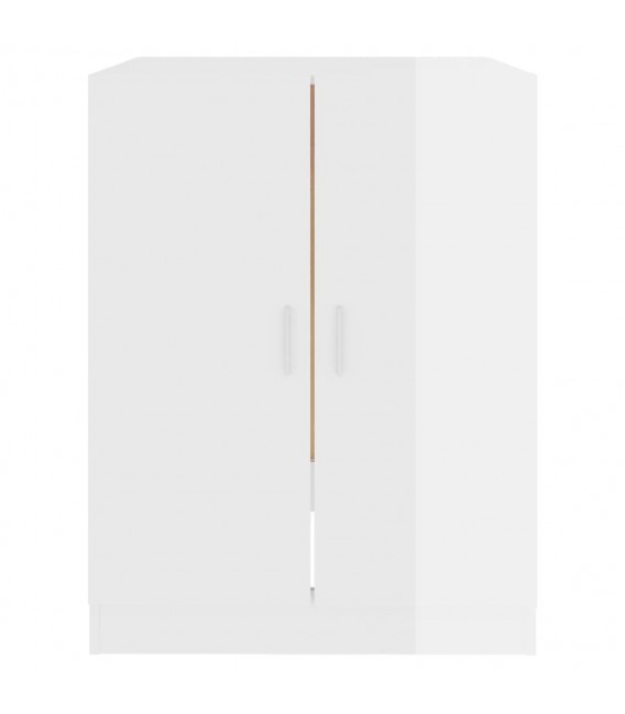 Armario de lavadora blanco brillante 71x71,5x91,5 cm
