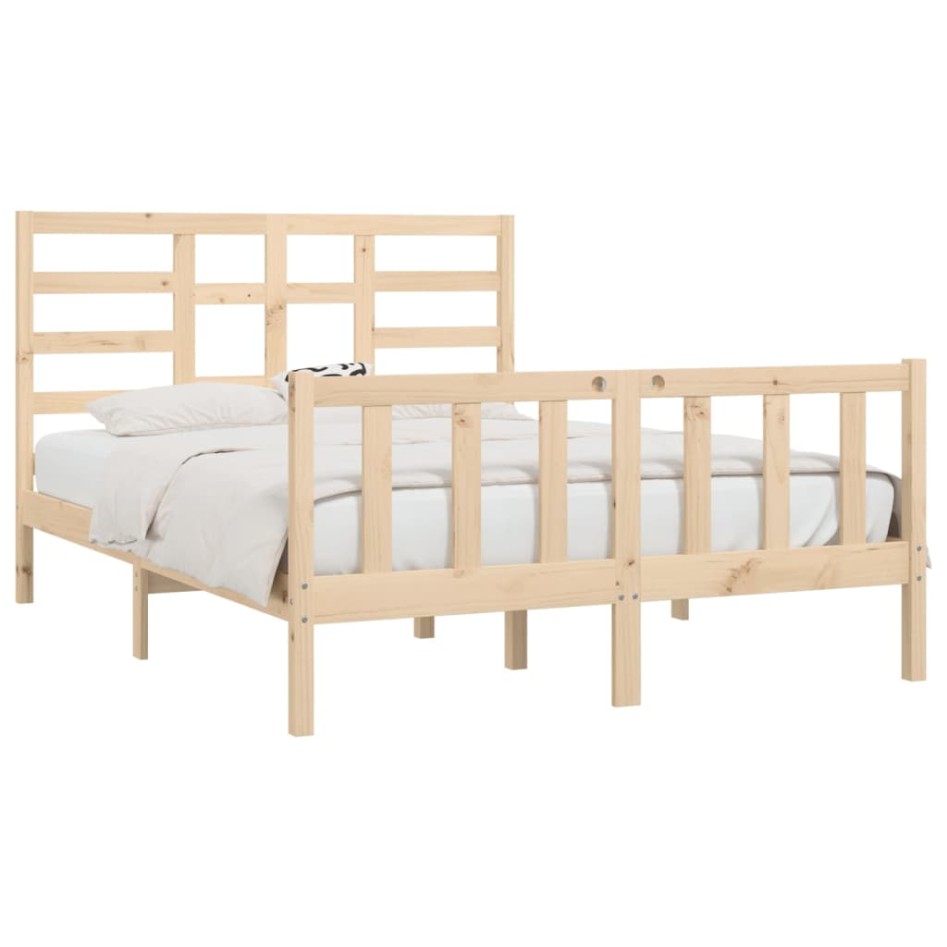 Estructura de cama madera maciza de pino 120x200