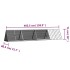 Jaula para conejos acero galvanizado gris 403,5x80,5x71