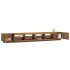 Set de muebles TV con LEDS 3 pzas contrachapada roble