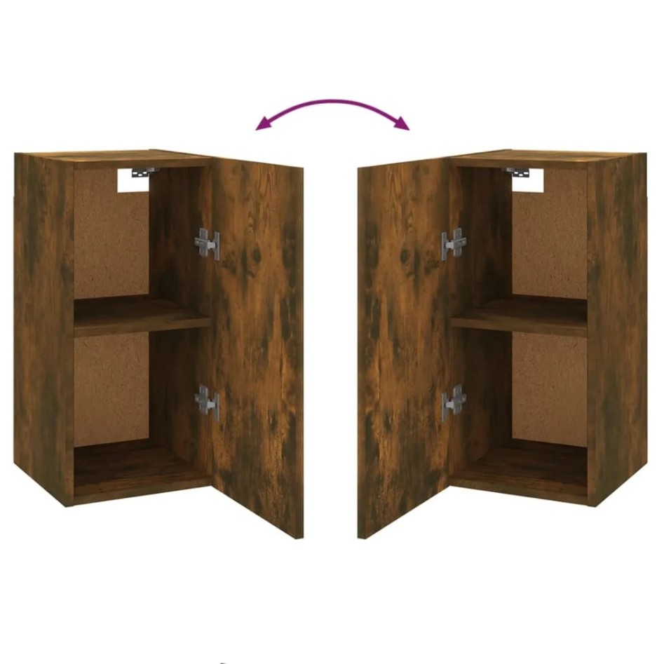 Muebles para TV 7 uds contrachapado roble ahumado 30,5x30x60