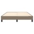 Estructura de cama box spring tela gris taupe 140x200
