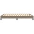 Estructura de cama box spring tela gris taupe 140x200