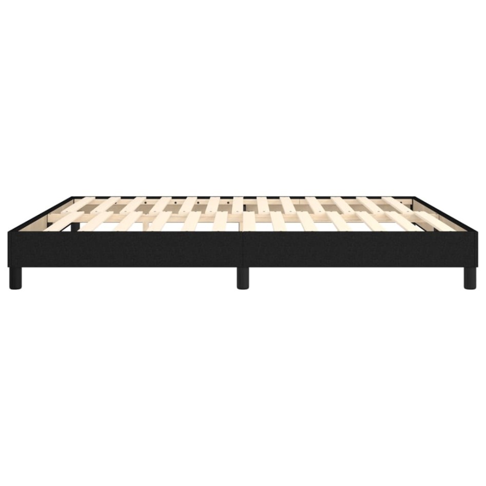 Estructura de cama box spring tela negro 180x200