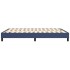 Estructura de cama box spring tela azul 140x200