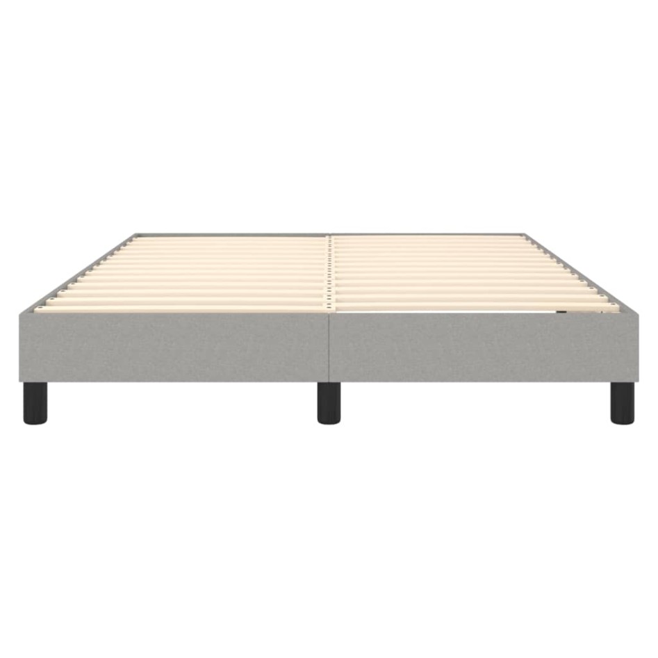 Estructura de cama box spring tela gris claro 140x190