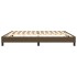 Estructura de cama box spring tela marrón oscuro 200x200